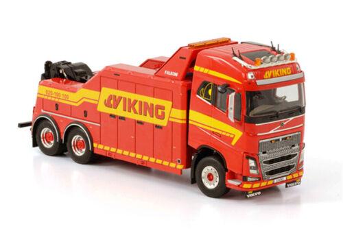 WSI VOLVO FH4 GLOBETROTTER 6X2 FALKOM - 3 AXLE VIKING 1/50 DIECAST Truck view2