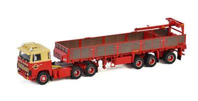 WSI 1/50 SCANIA 1 SERIES 6X2 TAG AXLE BRICK TRAILER CLASSIC-3 AXLE VAN OORT view2
