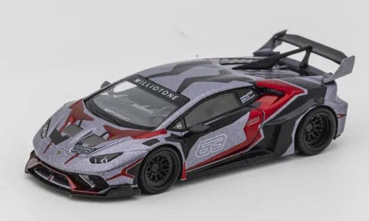 Mini GT LB★WORKS Lamborghini Huracán GT RONIN box shown from a front-left angle