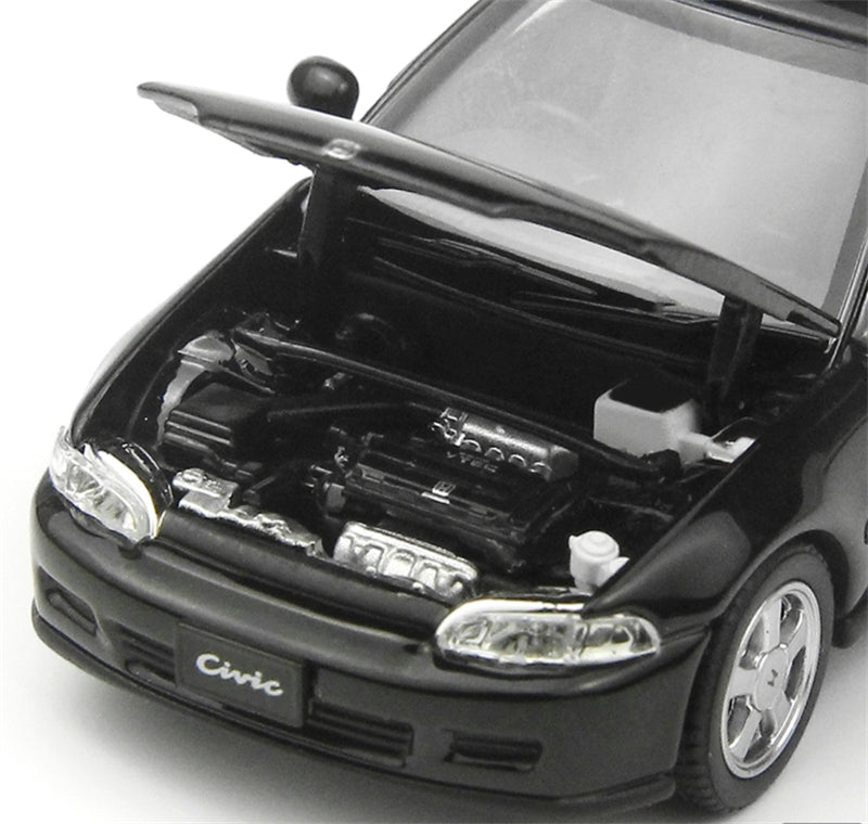 LCD-MODELS Honda Civic SiR II EG6 Black 1:64 car Pre-built Model view8