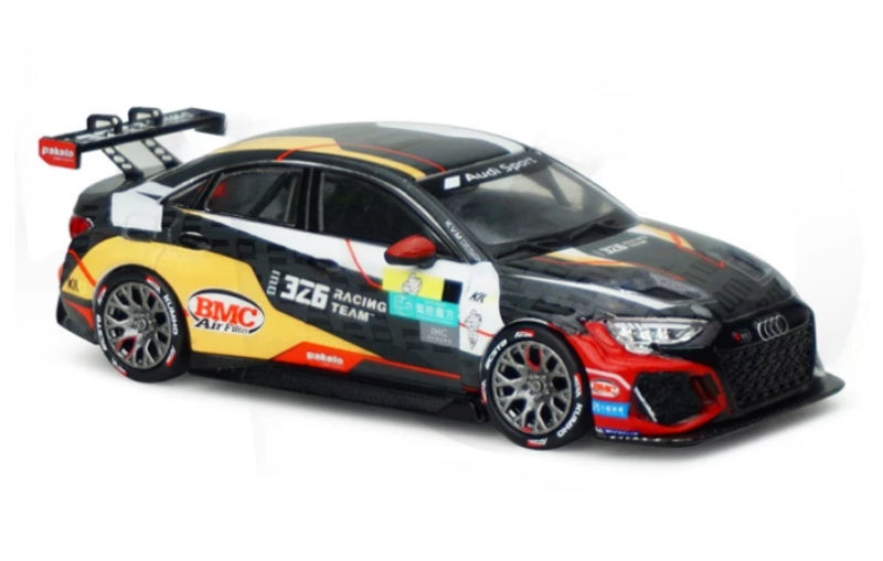 1:64 Audi 326 Racing Team 2025 RS3 LMS TCR CTCC KiloWorks Diecast Model view5