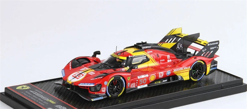 1:43 BBR MODELS Ferrari 499P Winner 24h Le Mans 2024 A.Fuoco/M.Molina #50 LTD view1