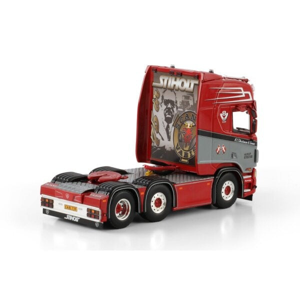 1:50 SCANIA N.C. CHRISTENSEN & SONNER R HIGHLINE CR20H 6X2 WSI  Red DIECAST Model