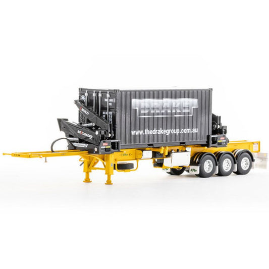 Drake O’Phee BoxLoader Container trailer yellow 1/50 DIECAST Truck