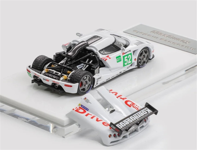 1:64 Koenigsegg CCGT #52 Supercar Limited Edition  White Autobots Models DIECAST Model