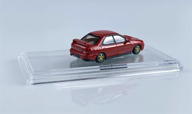BM Creations SUBARU 1994 Impreza WRX STi LEFT HAND DRIVE Red 1:64 Car Pre-built Model