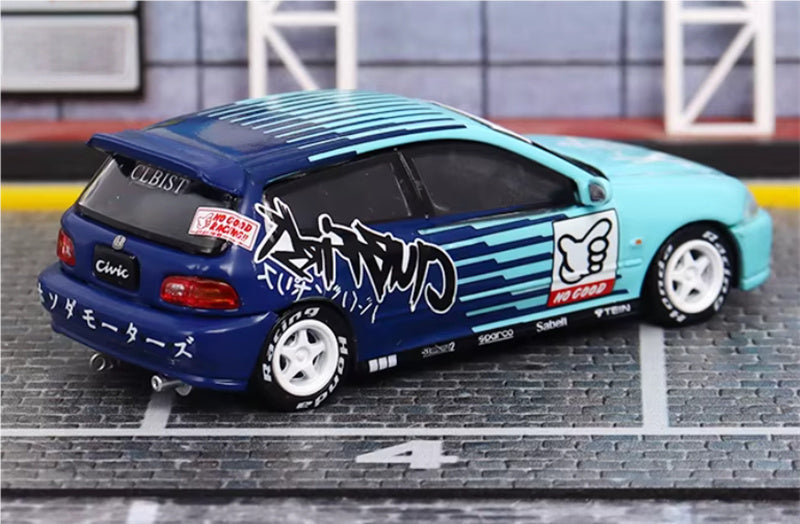 SW Honda Civic EG6 Feijin Coating Limited Edition 499PCS ONLY 1:64 Car Pre-built Model view4