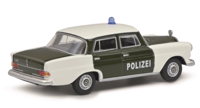 Schuco Mercedes Benz 200D (W110) Polizei European Car 1:64 Car Pre-built Model
