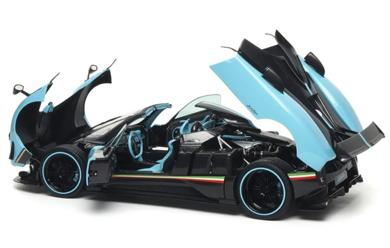 1:18 Pagani Zonda Uno Almost Real convertible version T Blue Diecast Model view8
