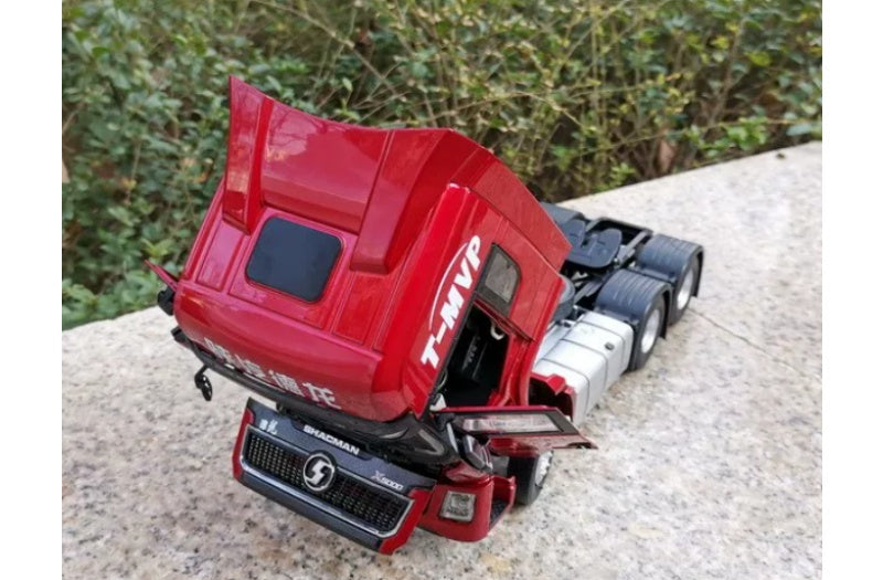 SHACMAN Delong X5000 Tractor Red T-MVP 1:24 Truck Pre-built Airliner Model Display view3