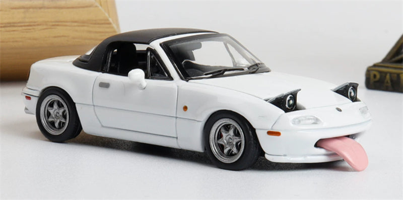 1:64 Mazda MX-5 white ATS DIECAST Civil Car Model