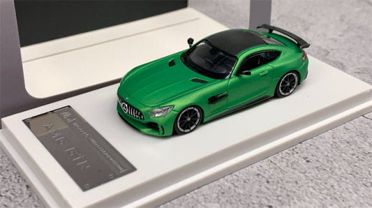 MJ Model 2017 Mercedes AMG GTR C190 First Generation Supercar green Limited Edition 1000PCS Only 1:64 Car Pre-built Airliner Model Display view1