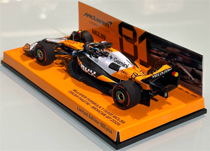 1:43 McLaren MCL39 Piastri Mexican 2025  MINICHAMPS Limited Edition 162PCS ONLY Resin Model