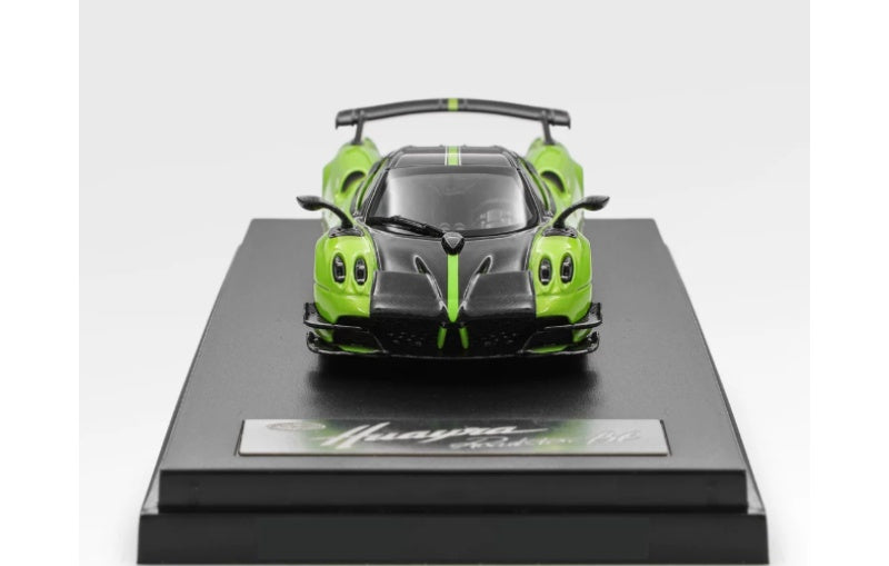 1:64 Pagani Huayra Roadster BC LCD Green Diecast Model view8