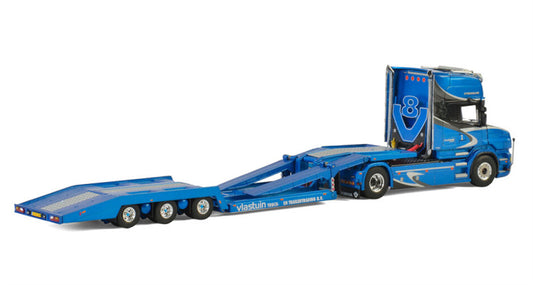WSI SCANIA T6 TORPEDO TOPLINE 4x2 TRUCK TRANSPORTER - 3 AXLE Vlastuin 1:50 Truck Pre-built Model