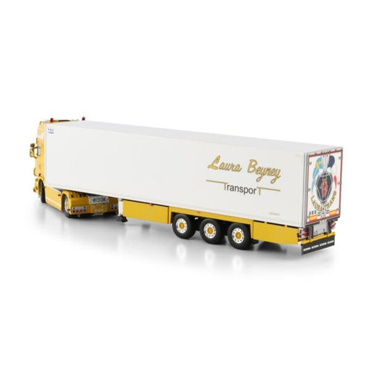 1:50 SCANIA LAURATRANS 4X2 REEFER TRAILER 3 AXLE WSI Diecast Model