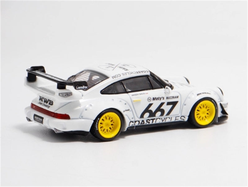 1:64 Porsche 911 RWB964 #667 White #667 BSC DIECAST Limited Edition 499pcs ONLY Model