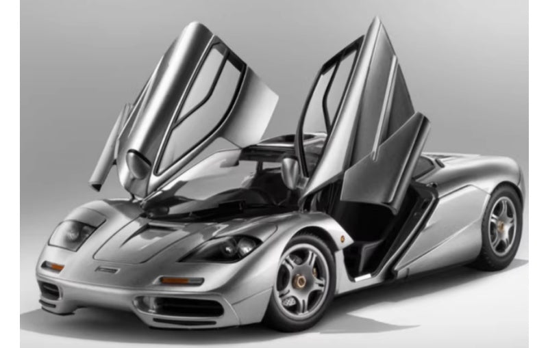 1:18 McLaren F1 XP5 LCD Silver Diecast Model view5