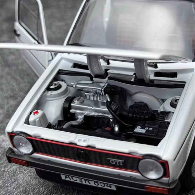 Norev Volkswagen VW Golf GTI 1976 First Generation White 1:18 Car Pre-built Model view10