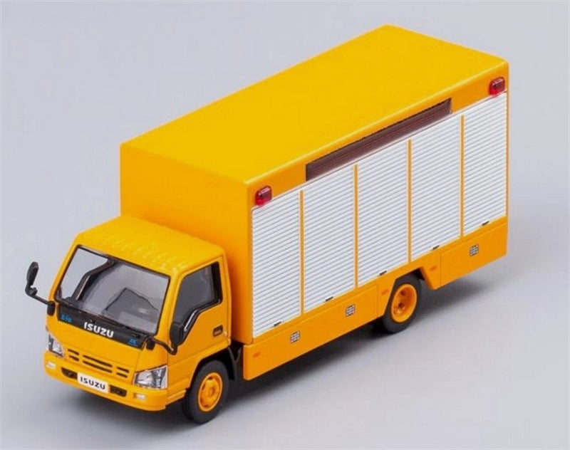 GCD Isuzu N Series REWARD 4K engineering vehicle Yellow LHD 1:64 Truck Pre-built Model view3