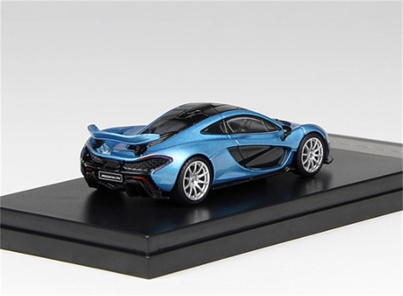 LCD-MODELS McLaren P1 Ice Blue Super Car 1:64 car Pre-built Model view7