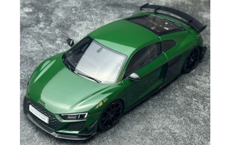 1:18 AUDI R8 V10 GT RWD 2021 Metallic Green KengFai Hardtop version DIECAST Model
