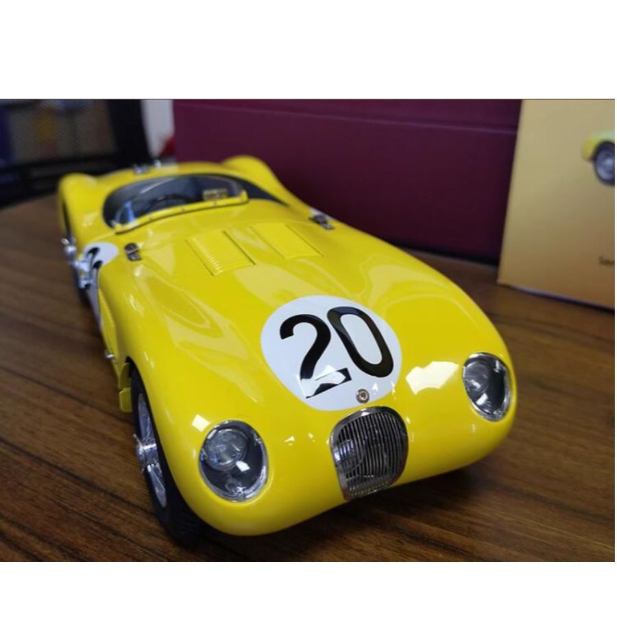 CMC Jaguar C-Type 24H France 1953 #20 yellow 1:18 DIECAST Truck Lorry Limited Edition