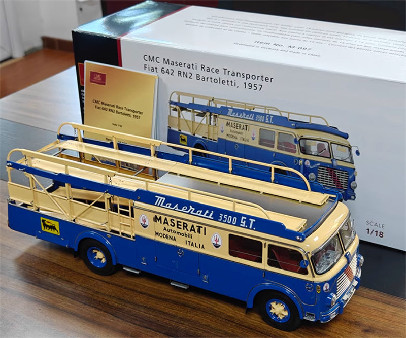 CMC Maserati Race Transporter Fiat 642 RN2 Bartoletti Automobili
Fiat 642 RN2 Bartoletti1957 Limited Edition 1:18 Truck Pre-built Model view11