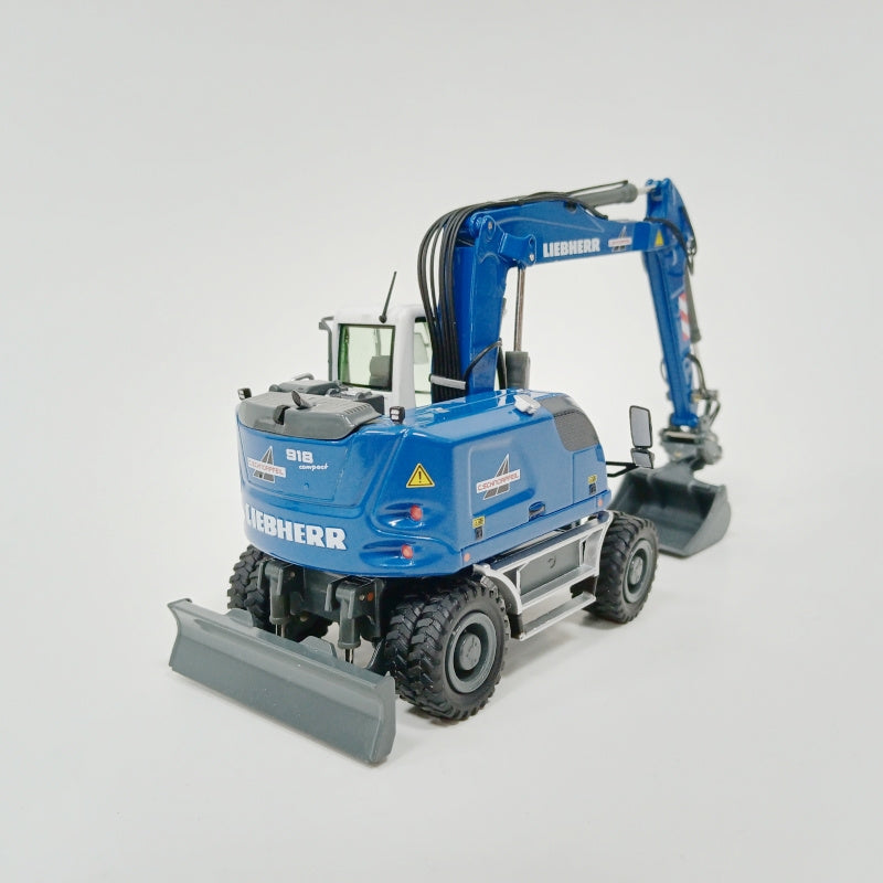 NZG Liebherr A918 Compact C.SCHNORPFEIL Wheeled Excavator 1:50 Truck Pre-built Model