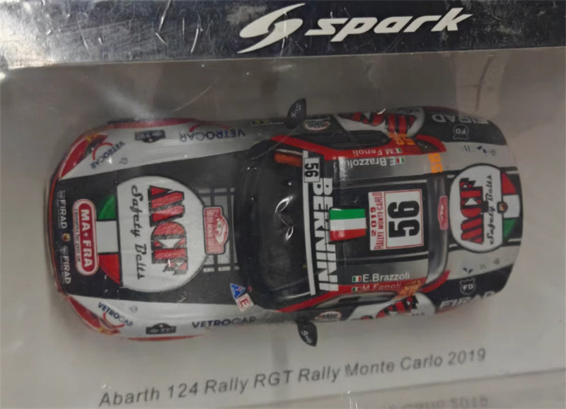 Spark Abarth 124 Rally RGT Rally Monte Carlo 2019 1:43 Car Pre-built Model view4
