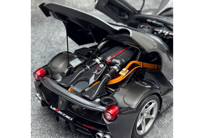 1:18 Ferrari LaFerrari  Grey - Silver Wheel BBR MODELS convertible version DIECAST Model