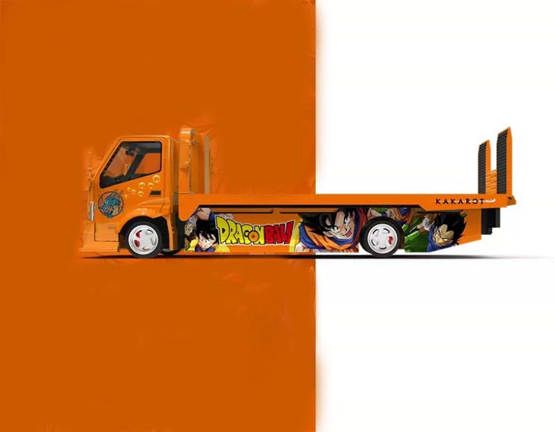 1:64 Hino H300 Dragon B Orange COOL.CAR DIECAST Model