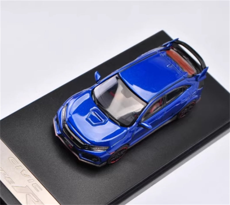 LCD-MODELS Honda Civic Type-R FK8 Blue 1:64 car Pre-built Model view3