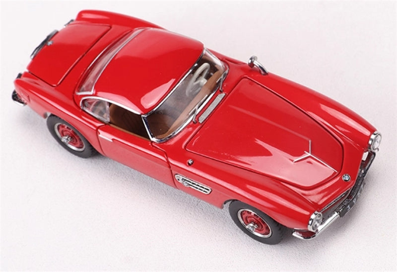 GFCC BMW 507 Roadster Retro Car 1957 Red Convertible hardtop 1:64 car Pre-built Model view5