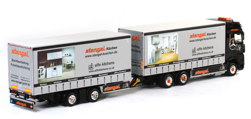 WSI  Mercedes MP4 Gigaspace 6x2 sleep as Wipkar (2 as) Stengel 1:50 Truck Pre-built Model