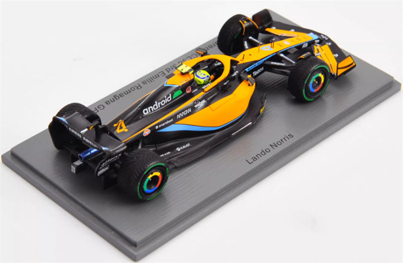 Spark Mclaren MCL36 3rd Emilia Romagna GP 2022 #4 Lando Norris 1:43 Car Pre-built Model view2