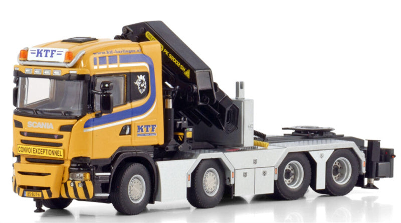 WSI SCANIA STREAMLINE HIGHLINE 8X4 WITH PALFINGER PK 92002 SH KTF Harlingen 1:50 Model