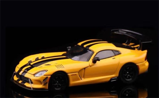 Hone Model Dodge VIPER ACR Yellow Limited Edition 399PCS ONLY 1:64 car Pre-built Model view1