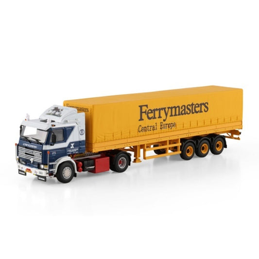 1:50 SCANIA J. VAN KLOOSTER 2 series 4X2 CURTAINSIDER TRAILER 3 AXLE WSI   Diecast Model