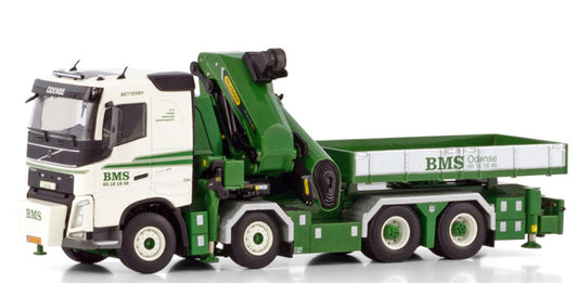 WSI VOLVO FH4 SLEEPER CAB 8X4 WITH PALFINGER PK 165.002 TEC 7 + JIB BMS Odsense A/S 1:50 Model