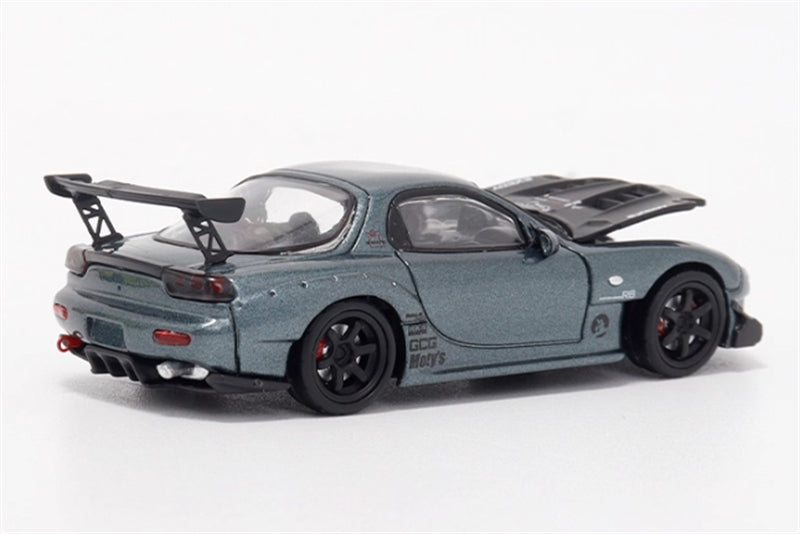 1:64 Mazda RX-7 RE Amemiya‌ Metallic Blue BSC DIECAST Limited Edition 499pcs ONLY Model