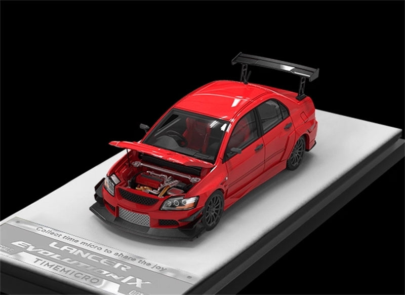 TimeMicro Mitsubishi Lancer Evolution IX Racing car Red Regular Version 1:64 car Pre-built Model view1