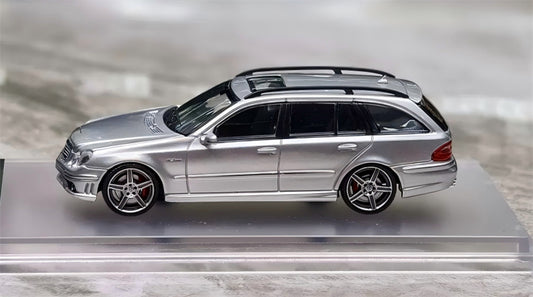 1:64 Mercedes-Benz E63 AMG Estate S211 silver KING MODEL Wagon Limited Edition 999PCS ONLY DIECAST Civil Car Model