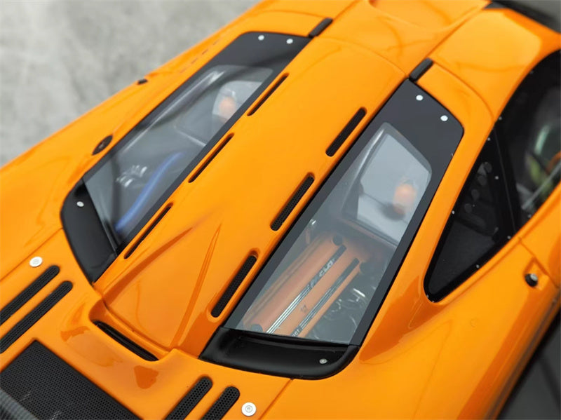 1:18 McLaren F1 GTR Orange Amalgam Resin Car Model view2