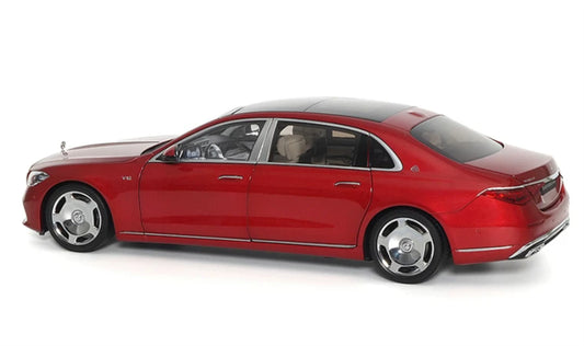 1:18 Mercedes Maybach S680 2021 Lava Red Almost Real  DIECAST Model