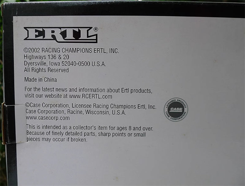 ERTL Case IH Next Generation Crawler Tractor Set 2002 commemorative edition 1:64 Truck Pre-built Model
