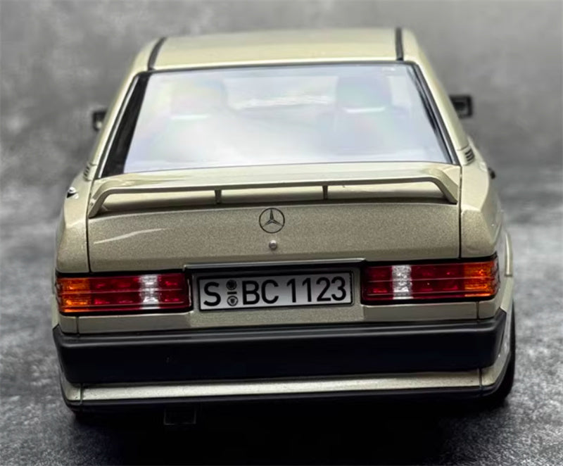 NOREV Mercedes Benz 190E 2.3-16 1984 Tail version Smoke Silver Metallic 1:18 Car Pre-built Model view9