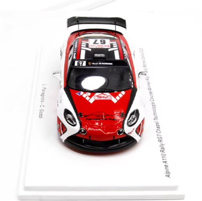 Spark Alpine A110 Rally RGT Chazel Technologie Course Winner RGT Rally Monte Carlo 2023 1:43 Car Pre-built Model view7