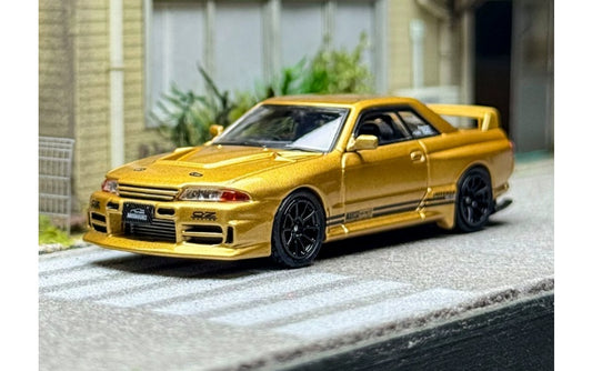 1:64 Nissan BNR32 GT-R 650R Gold INNO64 DIECAST Car Model