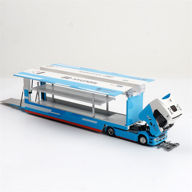1:64 Scania S730 Hyundai Coating Blue/White MAXWELL DIECAST Model